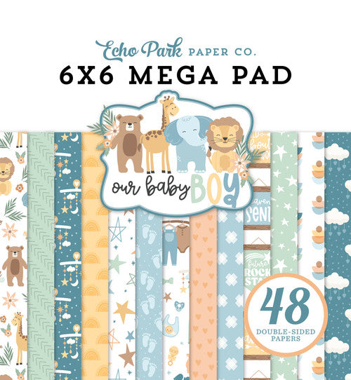 Echo Park Our Baby Boy Mega 6x6 Paper Pad