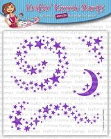 Kraftin' Kimmie Swirling Stars Stencil