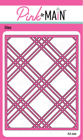 Pink & Main Plaid Cover Die Panel B