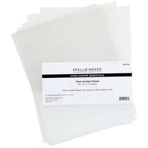 Spellbinders Acetate Sheets-8.5x11-Clear