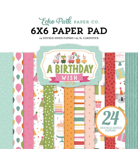 Echo Park A Birthday Wish Girl 6x6 Paper Pad