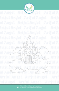 Artful Angel Castle In The Clouds Digital Stamp