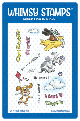 Whimsy Stamps Doggie Flight