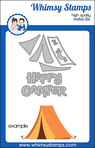 Whimsy Stamps Happy Camper Die