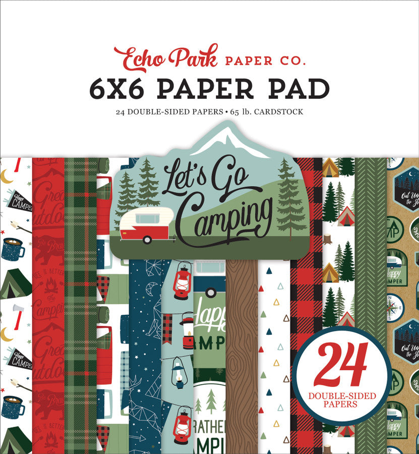 Echo Park Let's Go Camping 6x6 Paper Pad