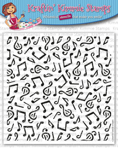 Kraftin' Kimmie Musical Melodies Stencil