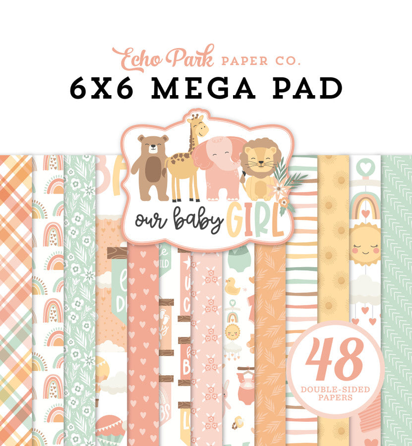Echo Park Our Baby Girl Mega 6x6 Paper Pad