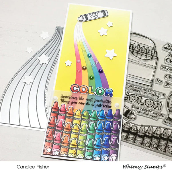Whimsy Stamps Array Of Rainbows Die Set